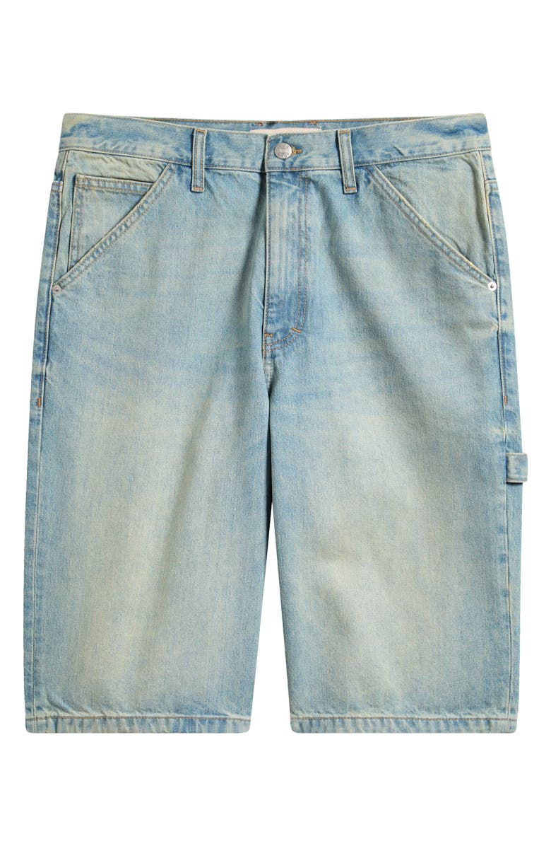!SOLID Tobias Denim Carpenter Shorts, Alternate, color, Light Blue Bleached Denim