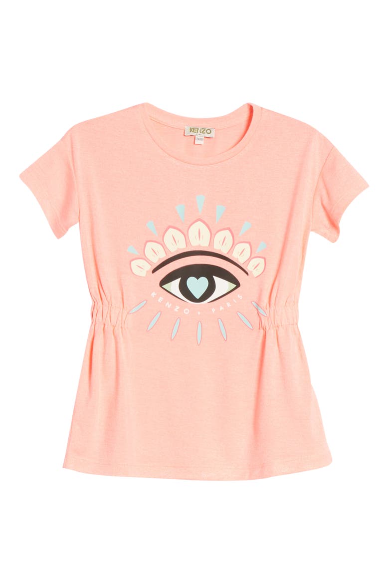 Eye Graphic Dress, Main, color, MID PINK
