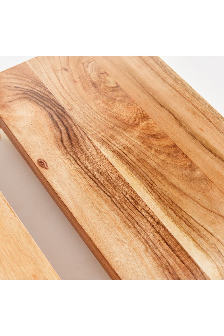 Cherie Stand Serving Boards Set of 2, Alternate, color, Brown