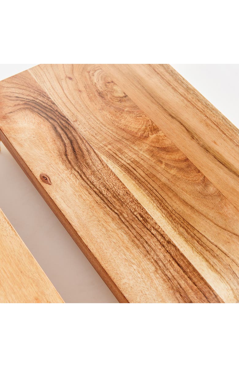 Napa Home & Garden Cherie Stand Serving Boards Set of 2, Alternate, color, Brown