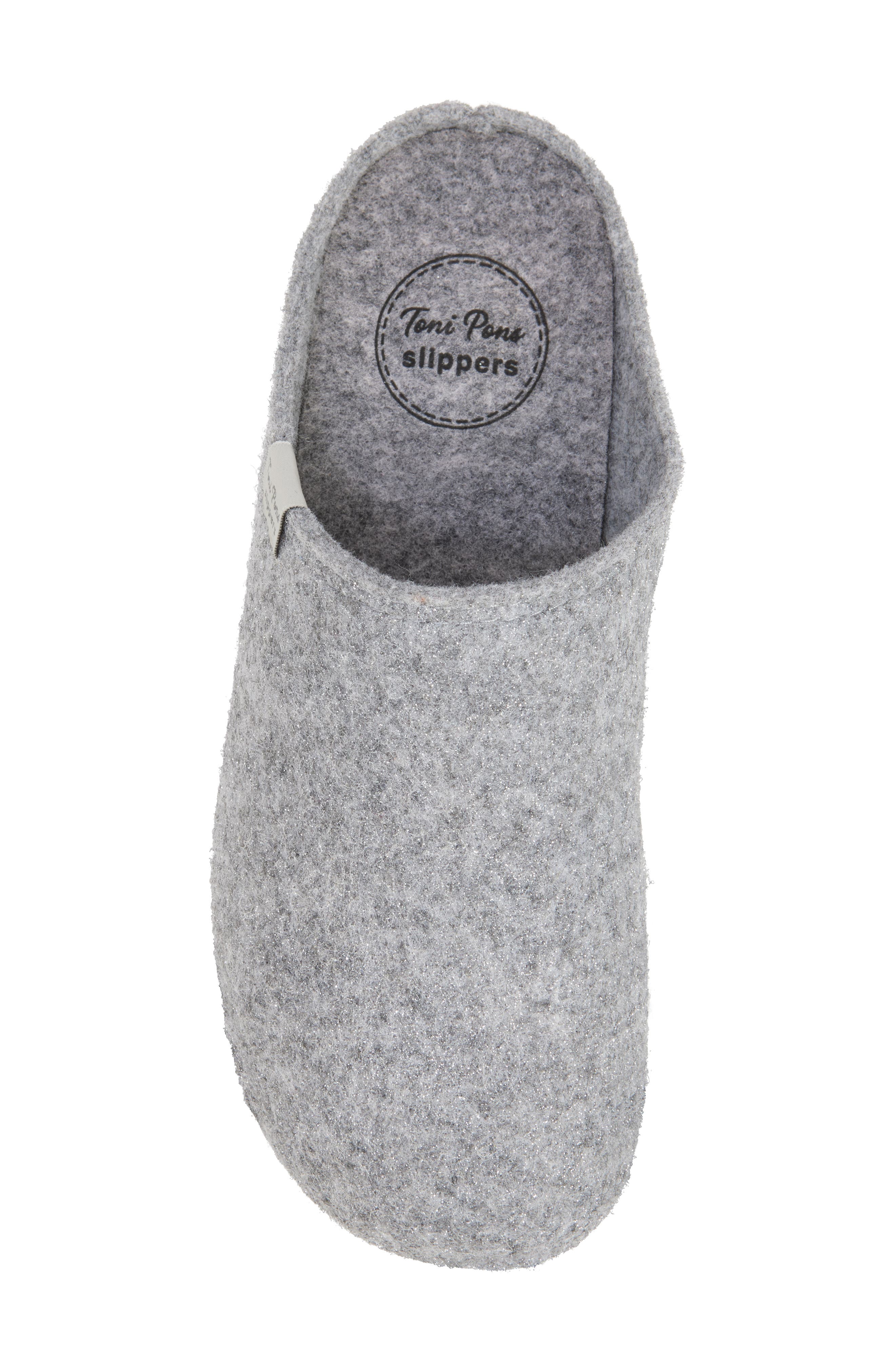 Maui Metallic Slipper, Alternate, color, GREY