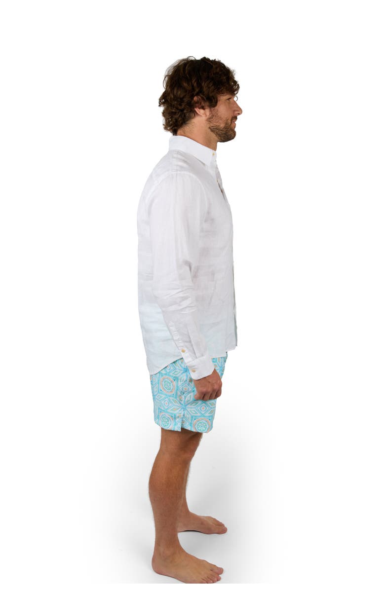 Kenny Flowers The Casa Blanca - Long Sleeve White Linen Shirt, Alternate, color, White