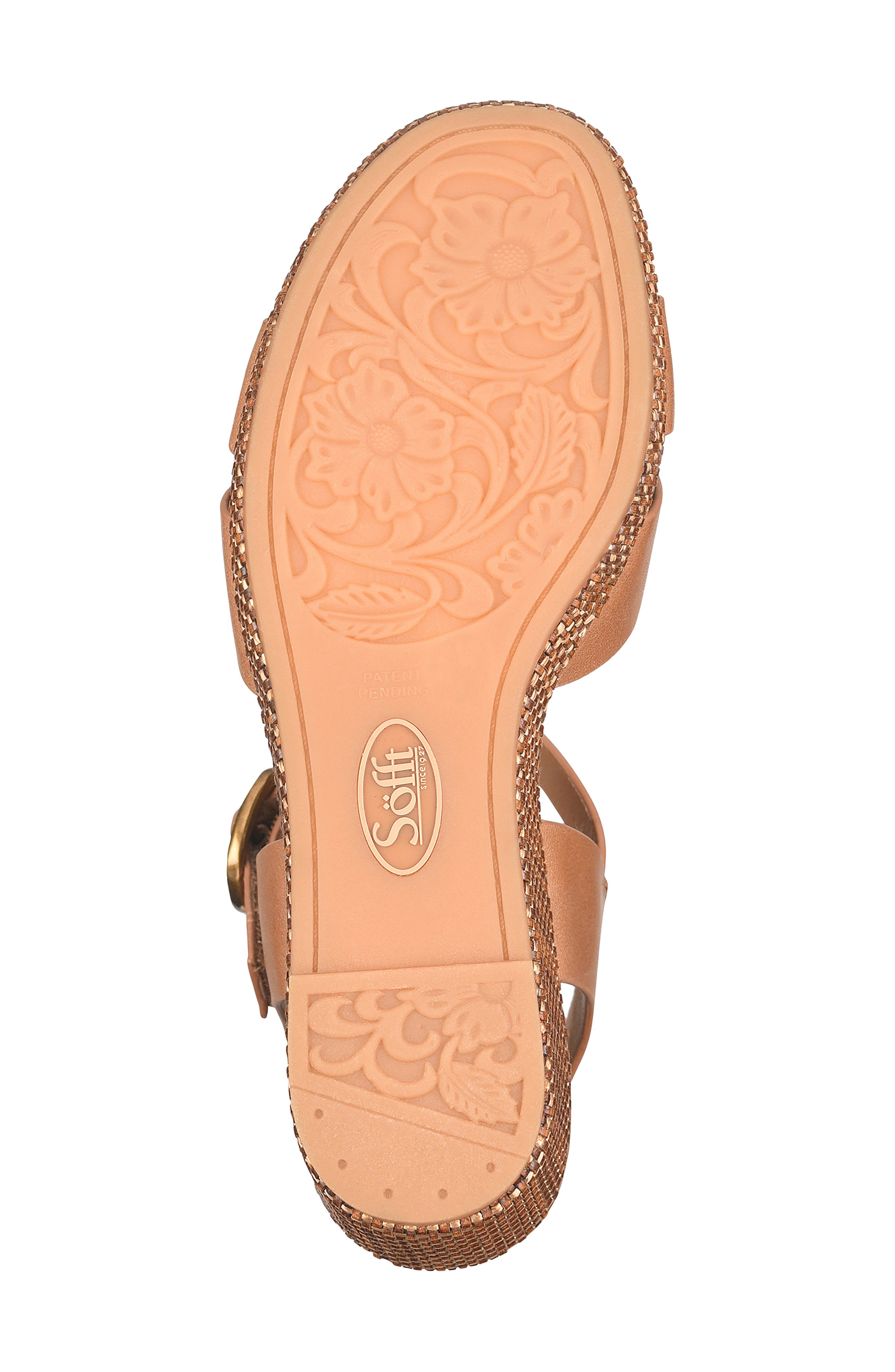 Vanessa Ankle Strap Platform Wedge Sandal, Alternate, color, SAND
