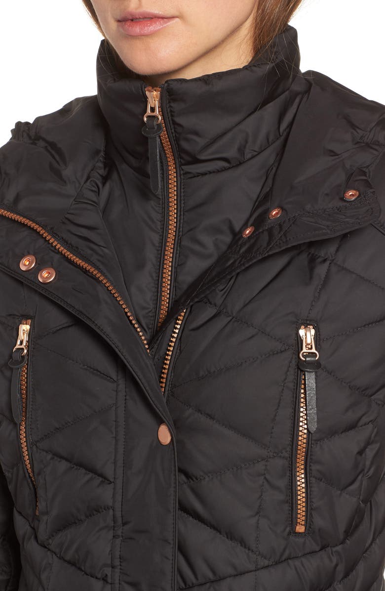 Andrew Marc Marley 30 Coat with Detachable Faux Fur, Alternate, color, 