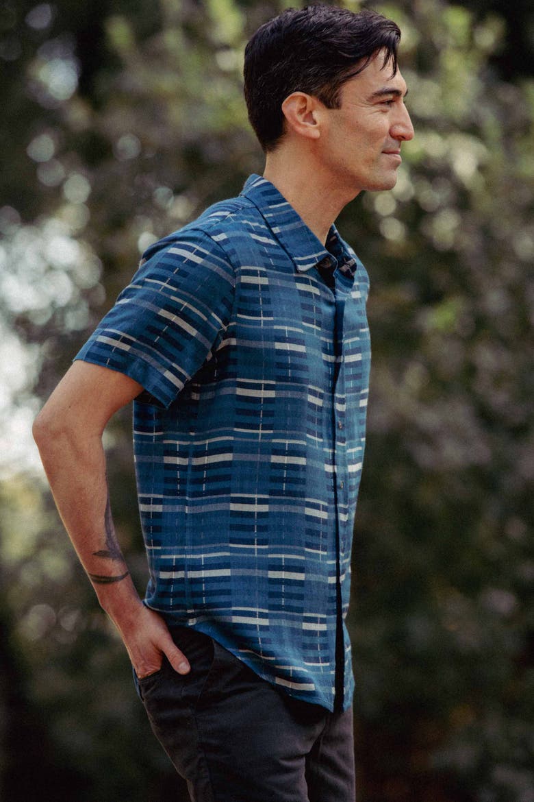 Emerson Slim Shirt, Alternate, color, Stormcrest Stripe