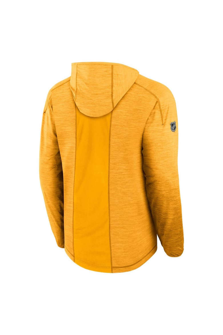 Men's Fanatics  Gold Pittsburgh Penguins Authentic Pro Rink Lightweight Pullover Hoodie, Alternate, color, Gold