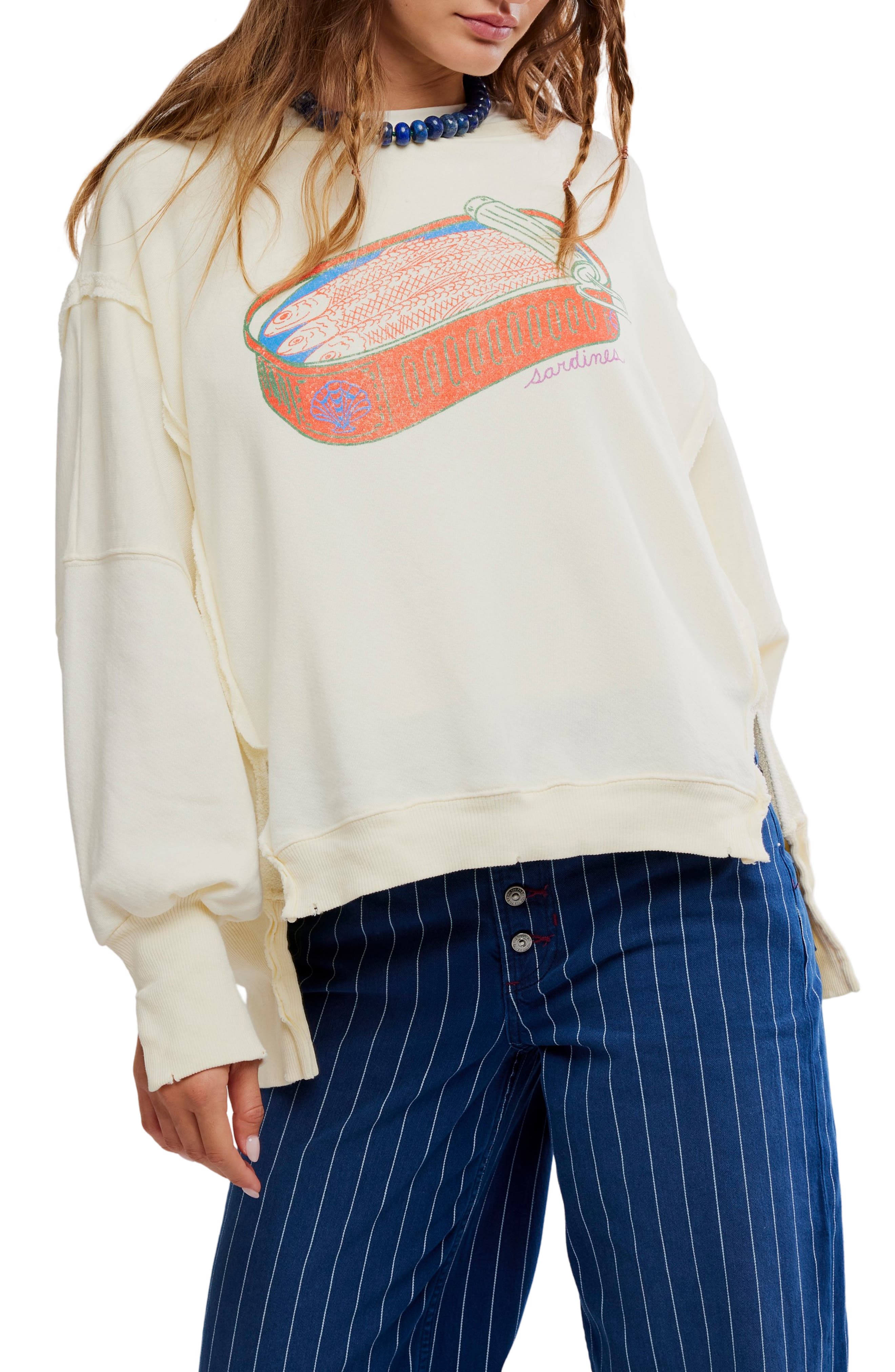 Free People Camden Oversize Graphic Sweatshirt