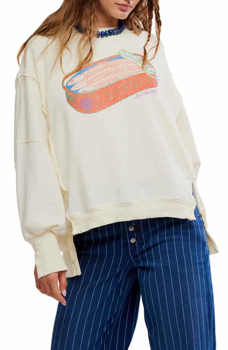 Free People Camden Oversize Graphic Sweatshirt