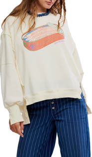 Free People Camden Oversize Graphic Sweatshirt