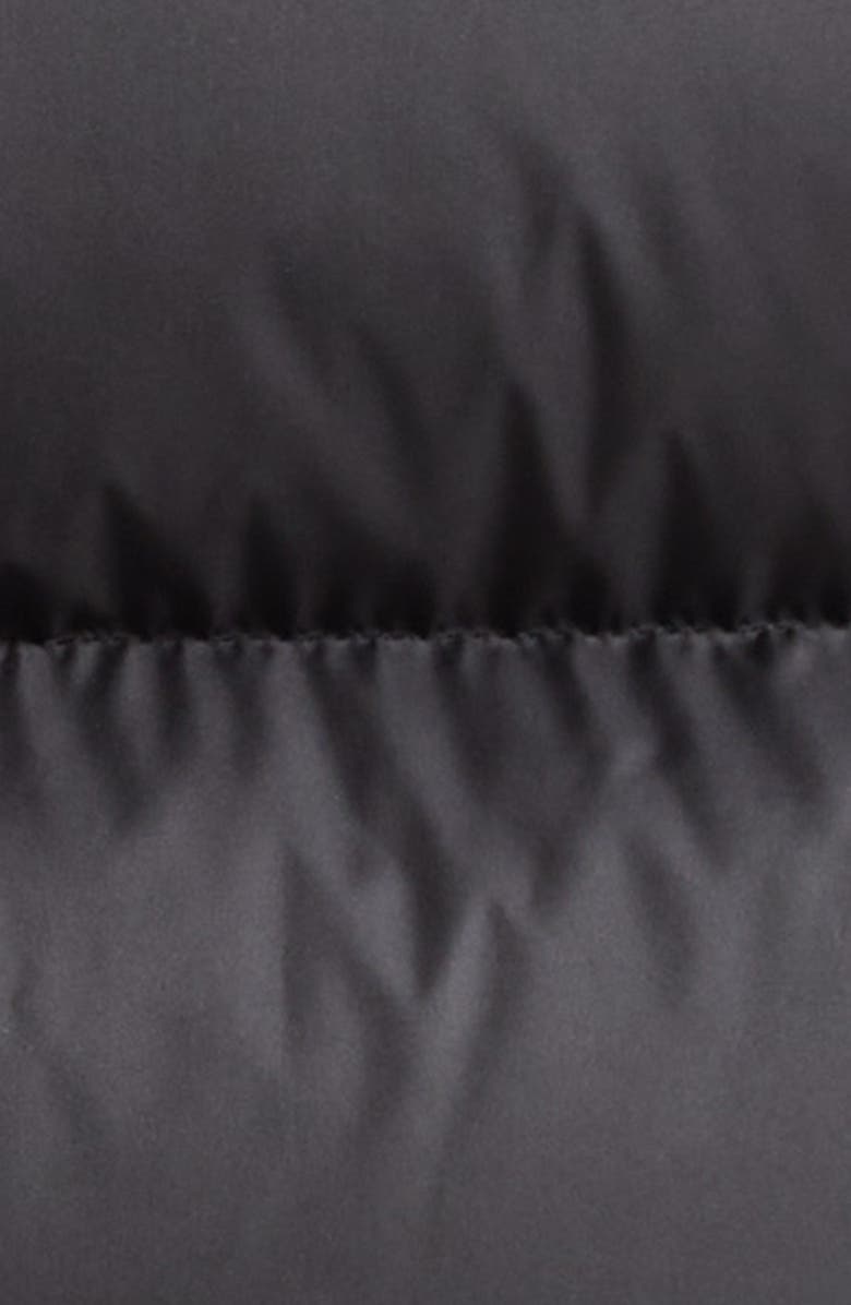 Moncler Laichefur Down Hooded Jacket with Removable Genuine Shearling Trim, Alternate, color, Black