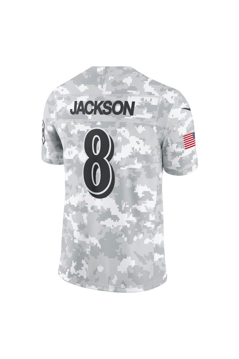 Men's Nike Lamar Jackson Arctic Camo Baltimore Ravens 2024 Salute to Service Limited Jersey, Alternate, color, Arctic Camo