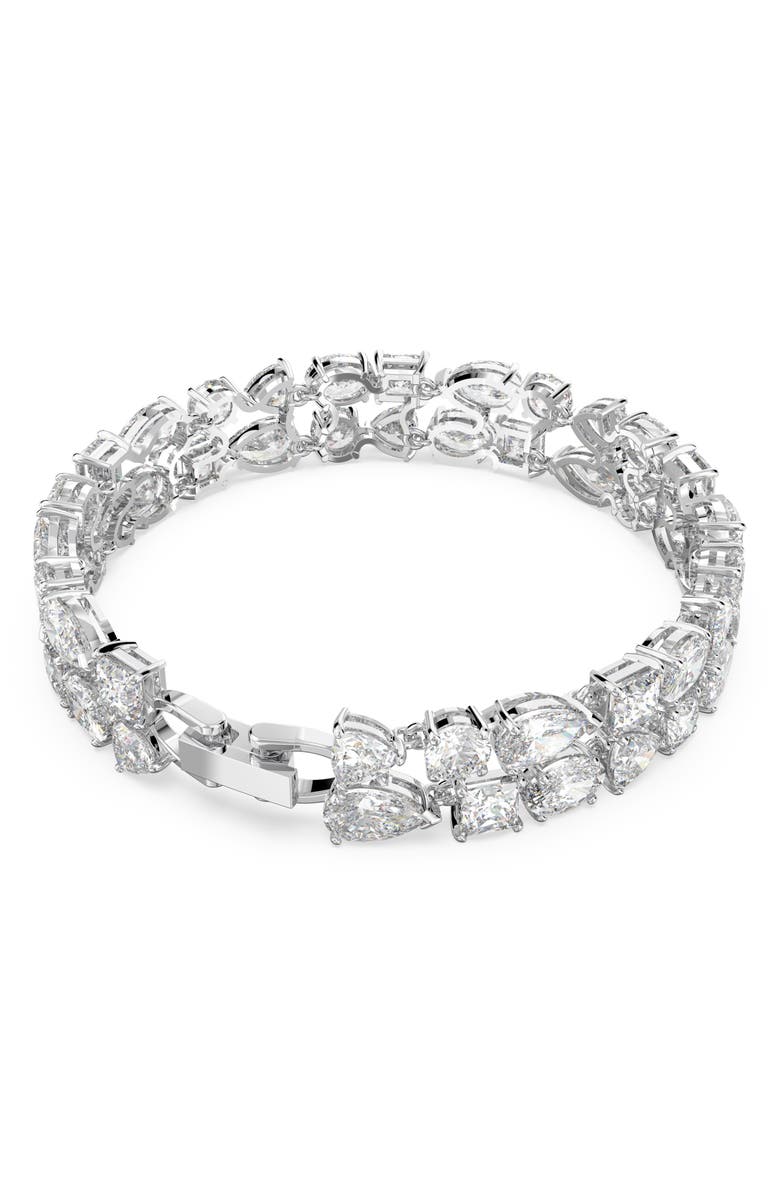 Swarovski Deluxe Mixed Tennis Bracelet, Alternate, color,
