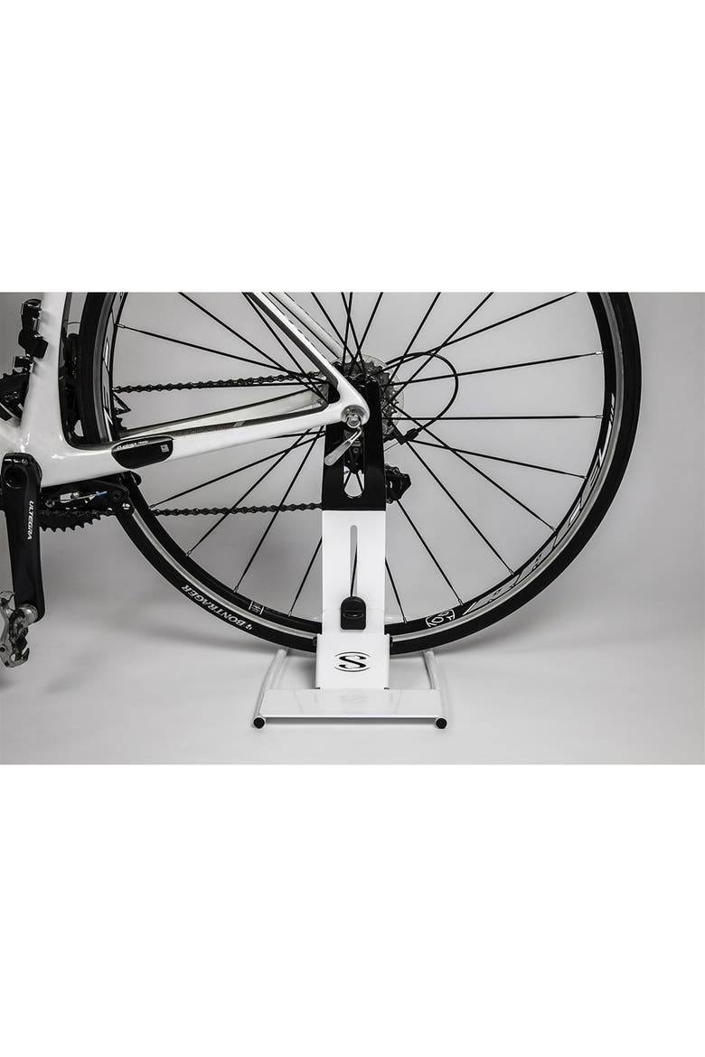 Indoor Bicycle Floor Stand with Steel Construction, Alternate, color, Black