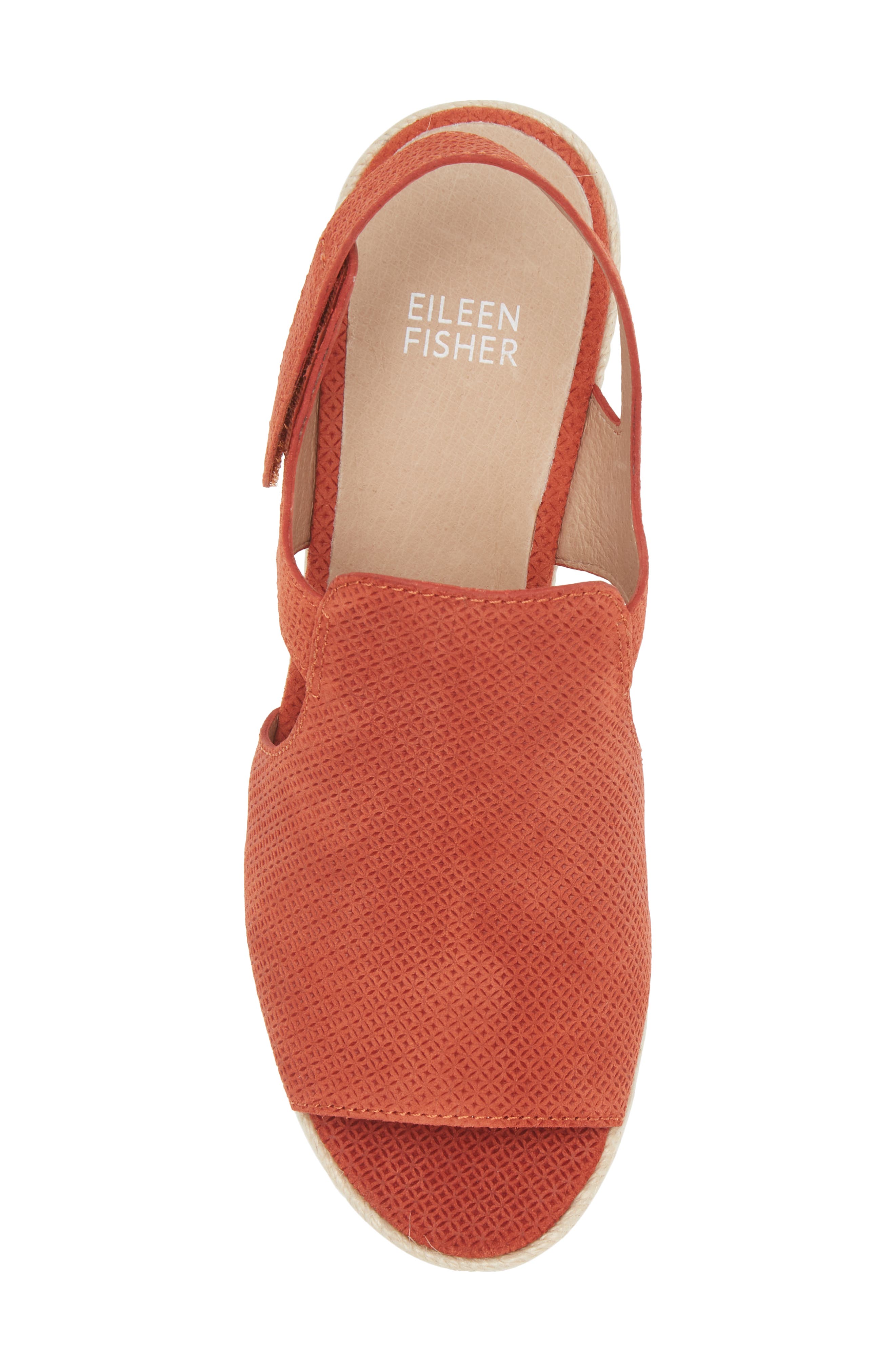 Wilda Slingback Espadrille Platform Wedge Sandal, Alternate, color, CHILI