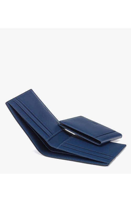 Mcm Aren Bifold Wallet W/ Card Case In Blue