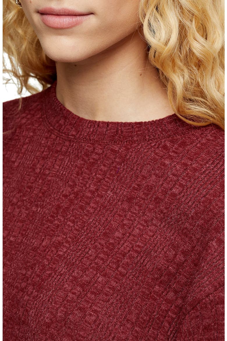 Split Back Cut & Sew Sweater, Alternate, color, RUST