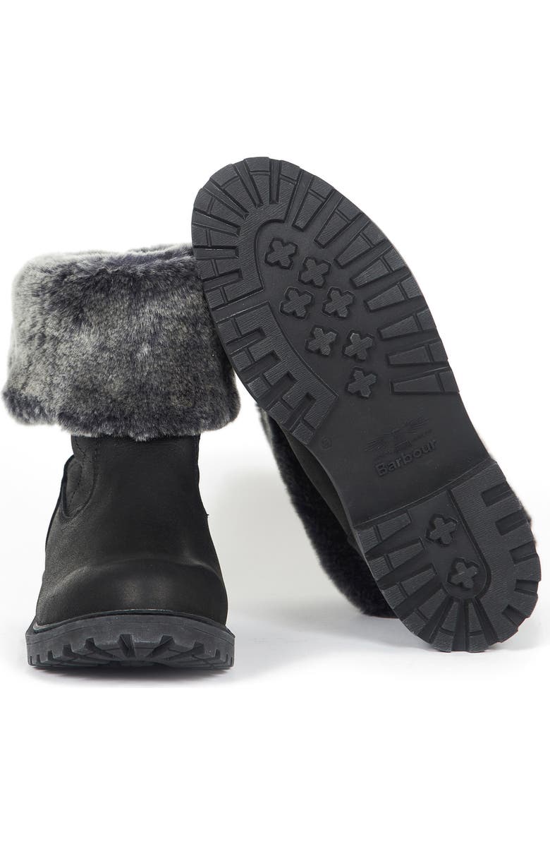 Barbour Hareshaw Waterproof Faux Fur Trim Boot, Alternate, color,
