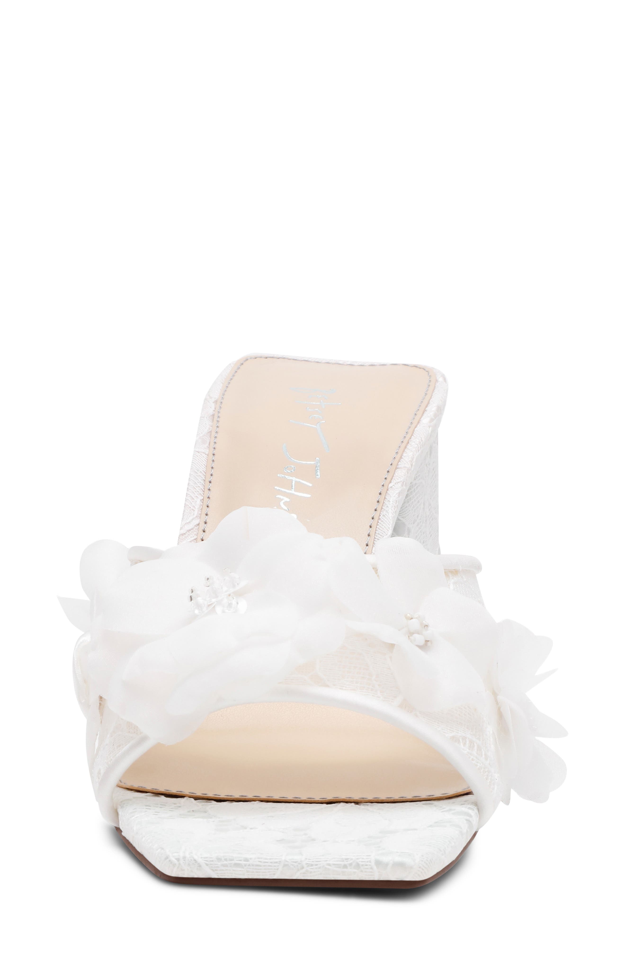 Betsey Johnson Heath Slide Sandal, Alternate, color, Ivory