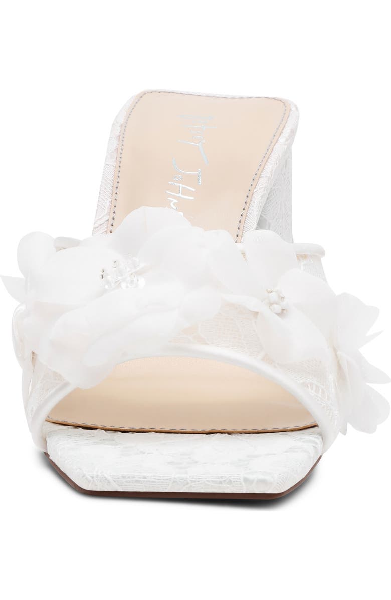 Betsey Johnson Heath Slide Sandal, Alternate, color, Ivory