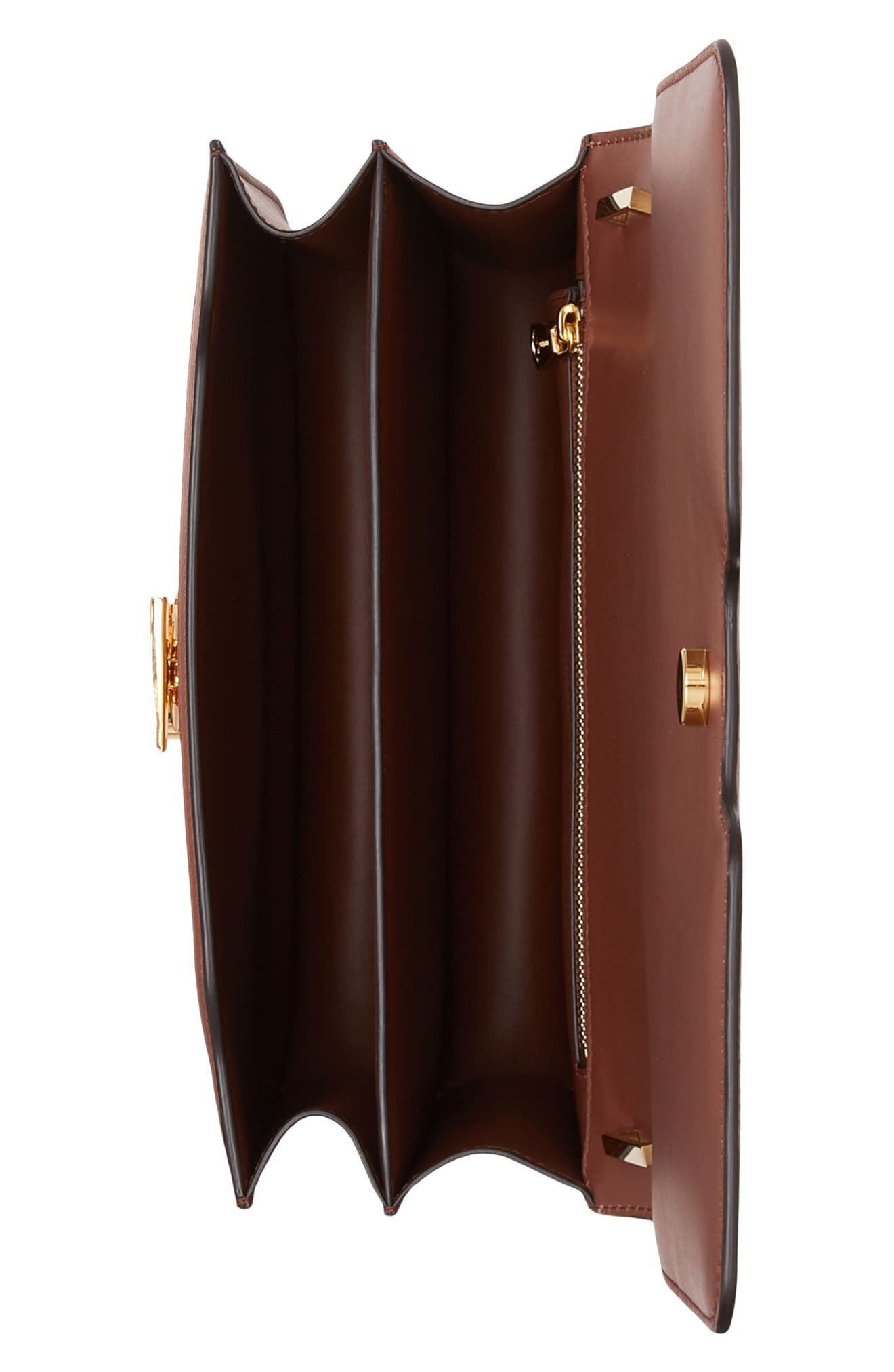 Burberry Medium TB Suede & Leather Shoulder Bag, Alternate, color, 