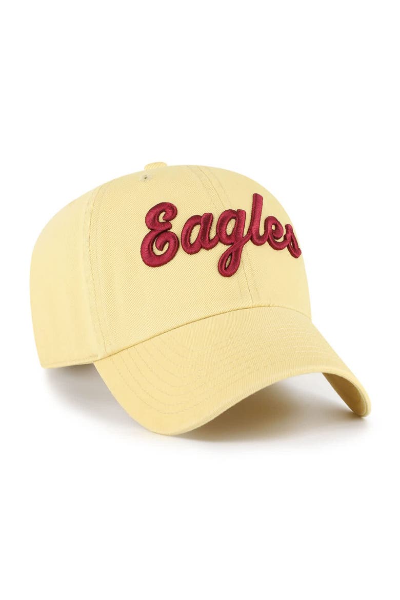 Men's '47 Light Gold Boston College Eagles Clean Up Adjustable Hat, Alternate, color, Gold