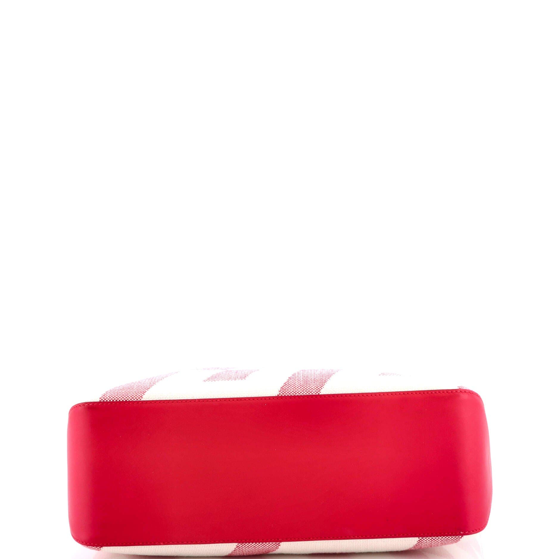 Pre-Owned Hermes Cabas H en Biais Tote Canvas with Leather 40, Alternate, color, Framboise