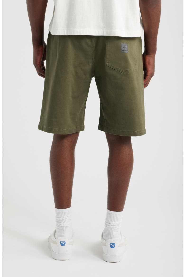 Peninsula Elastic Chino Shorts, Alternate, color, OLIVE
