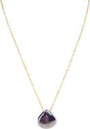 MADISON BEVERLY HILLS Deep Amethyst Teardrop Pendant Necklace