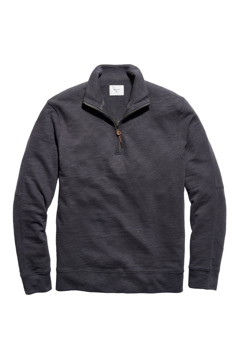 French Terry Half Zip Pullover, Main, color, ASPHALT