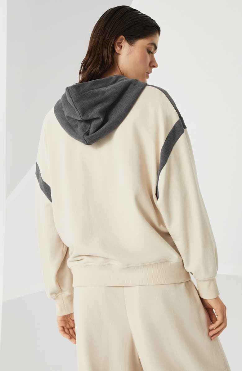 Brunello Cucinelli Smooth cotton French terry sweatshirt, Alternate, color, 