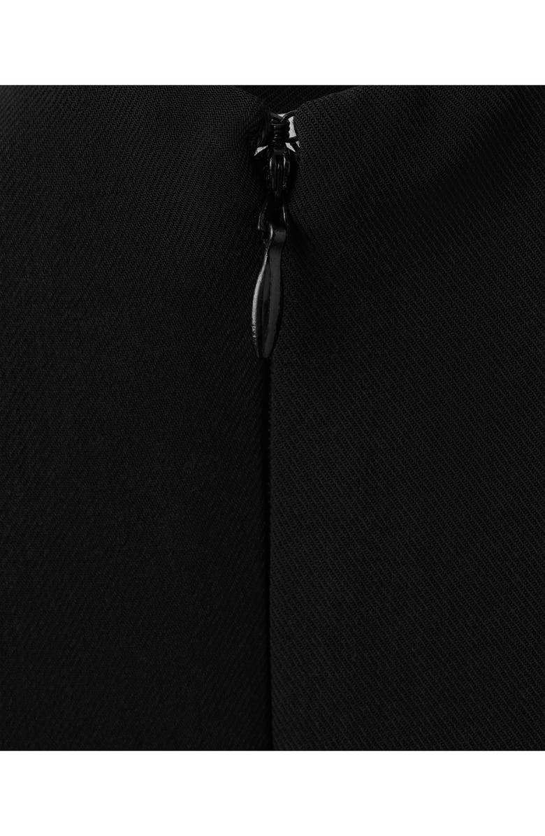 MANGO Mock Neck Sleeveless Midi Dress, Alternate, color, 