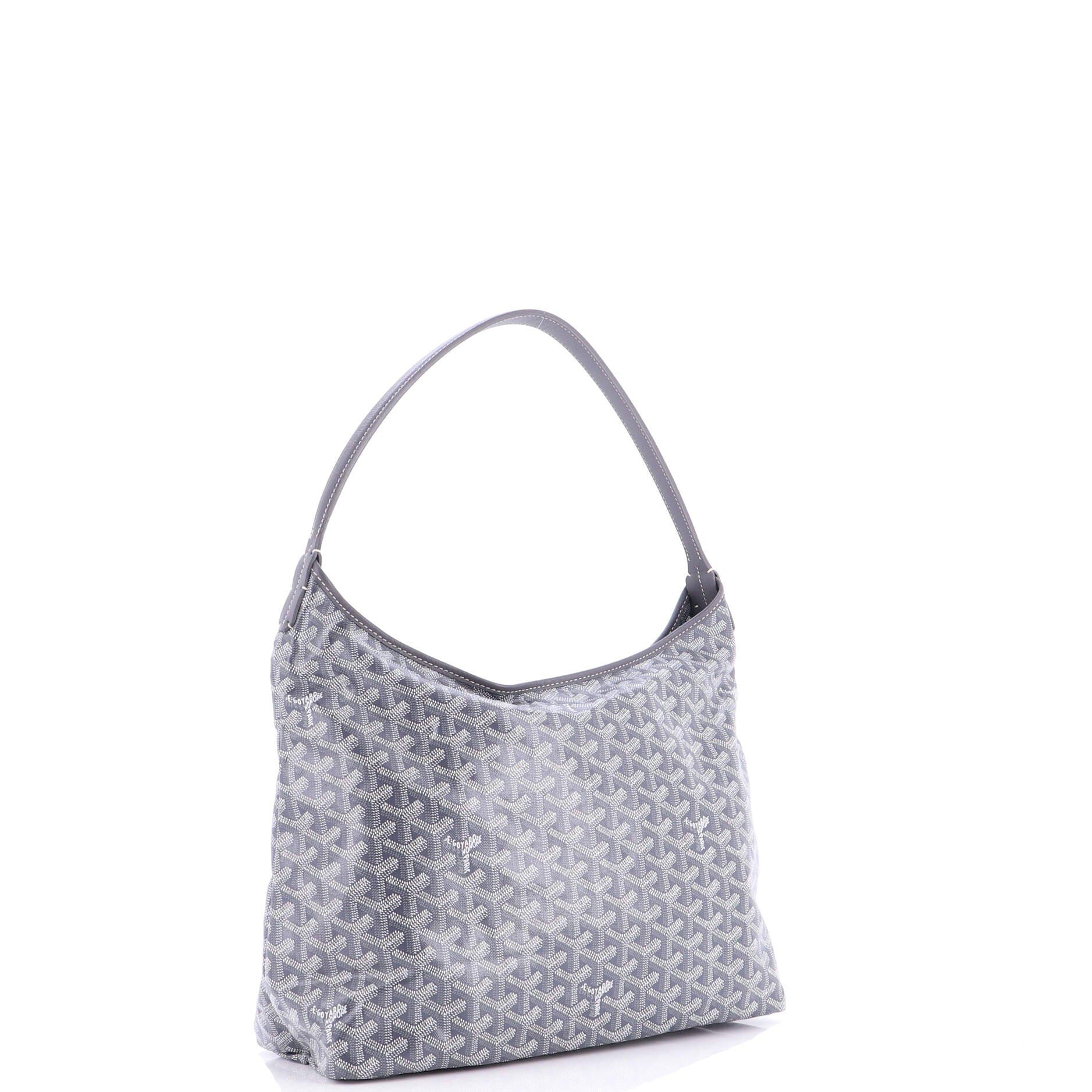 Pre-Owned Goyard Boheme Hobo Coated Canvas, Alternate, color, Gray