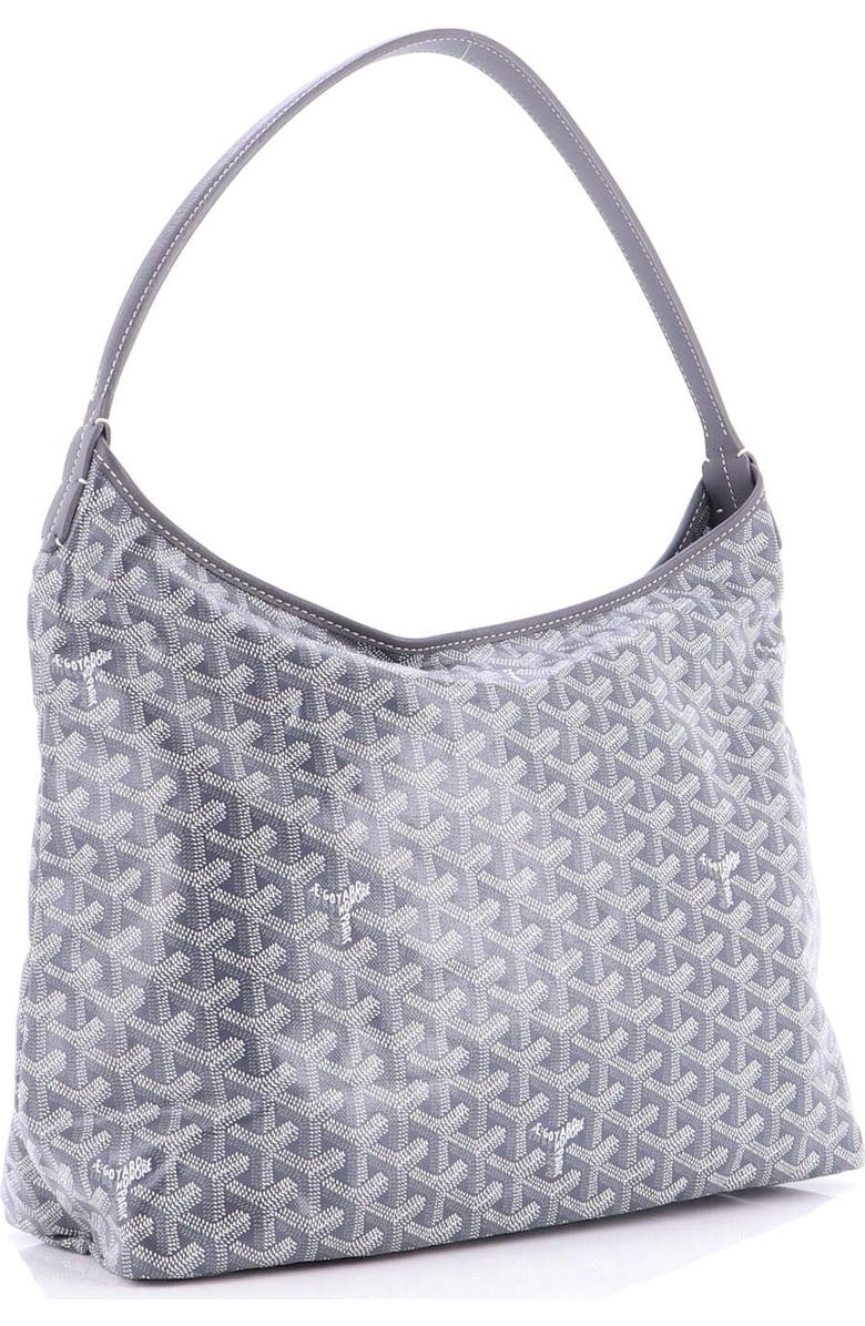 Pre-Owned Goyard Boheme Hobo Coated Canvas, Alternate, color, Gray