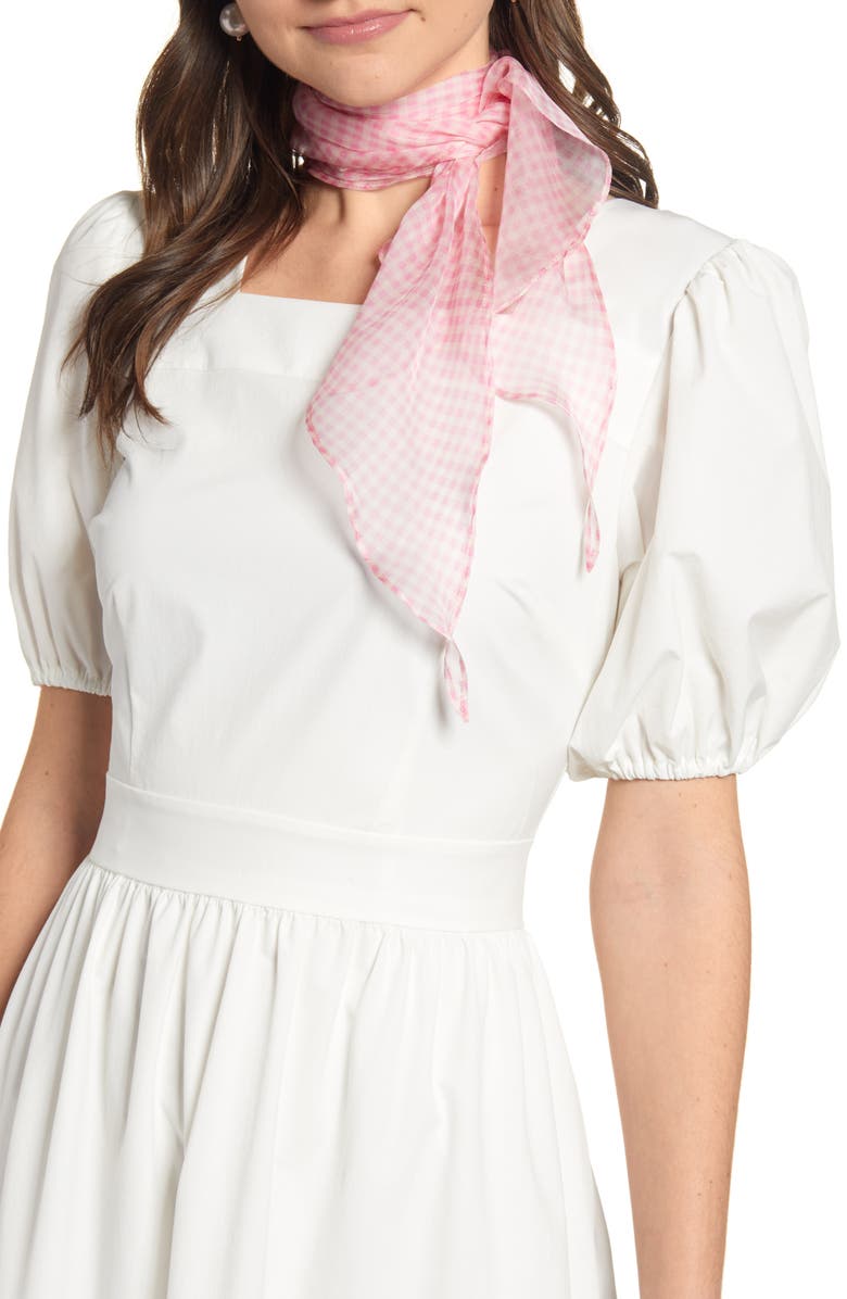 Rachel Parcell Floral Kite Silk Chiffon Scarf, Main, color,