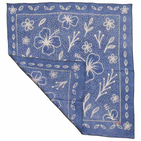 Fully Hand Drawn Painted Indigo Natural Dye Batik Bandana