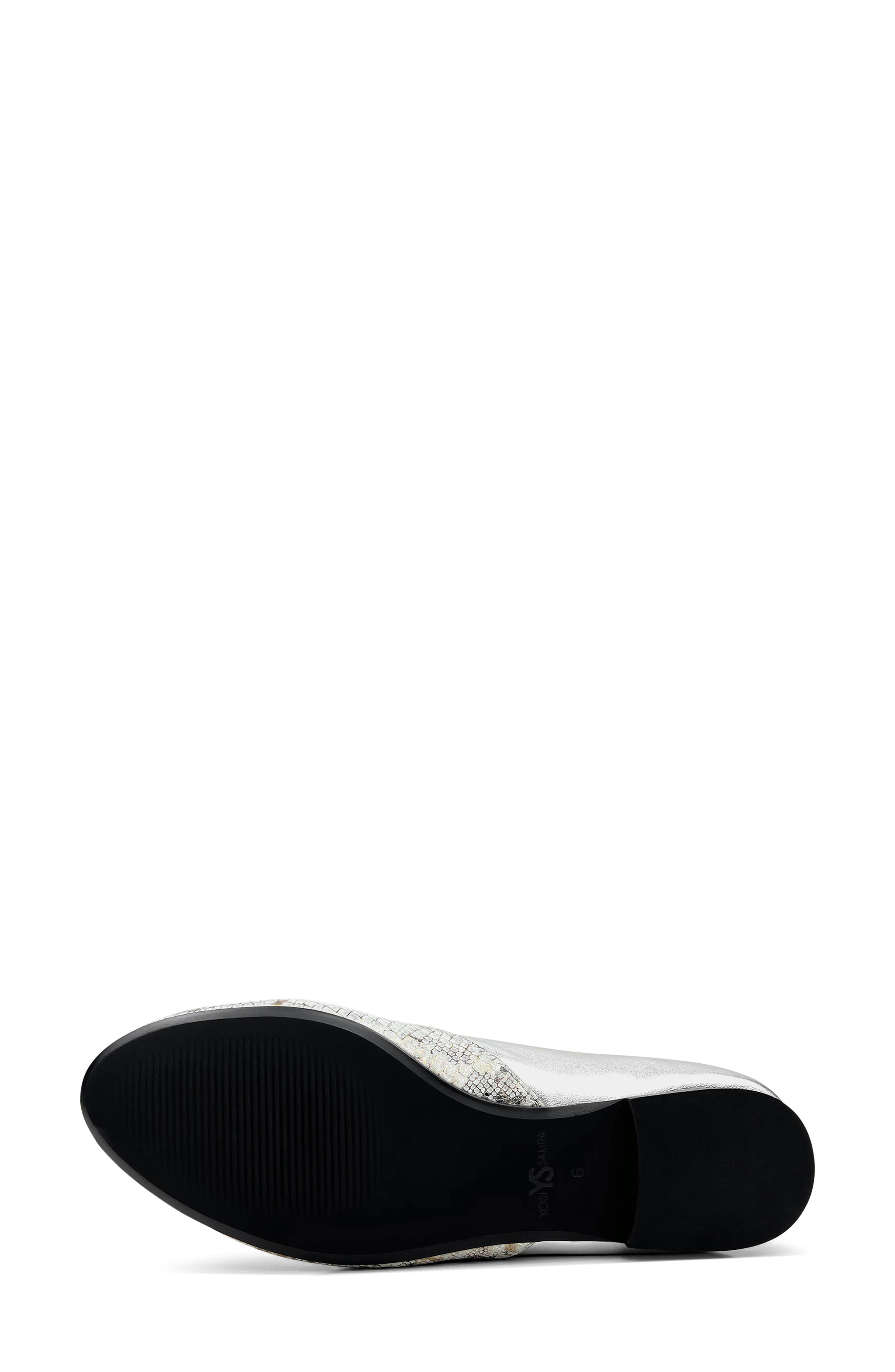 Yosi Samra Presley Snake Embossed Loafer, Alternate, color, 