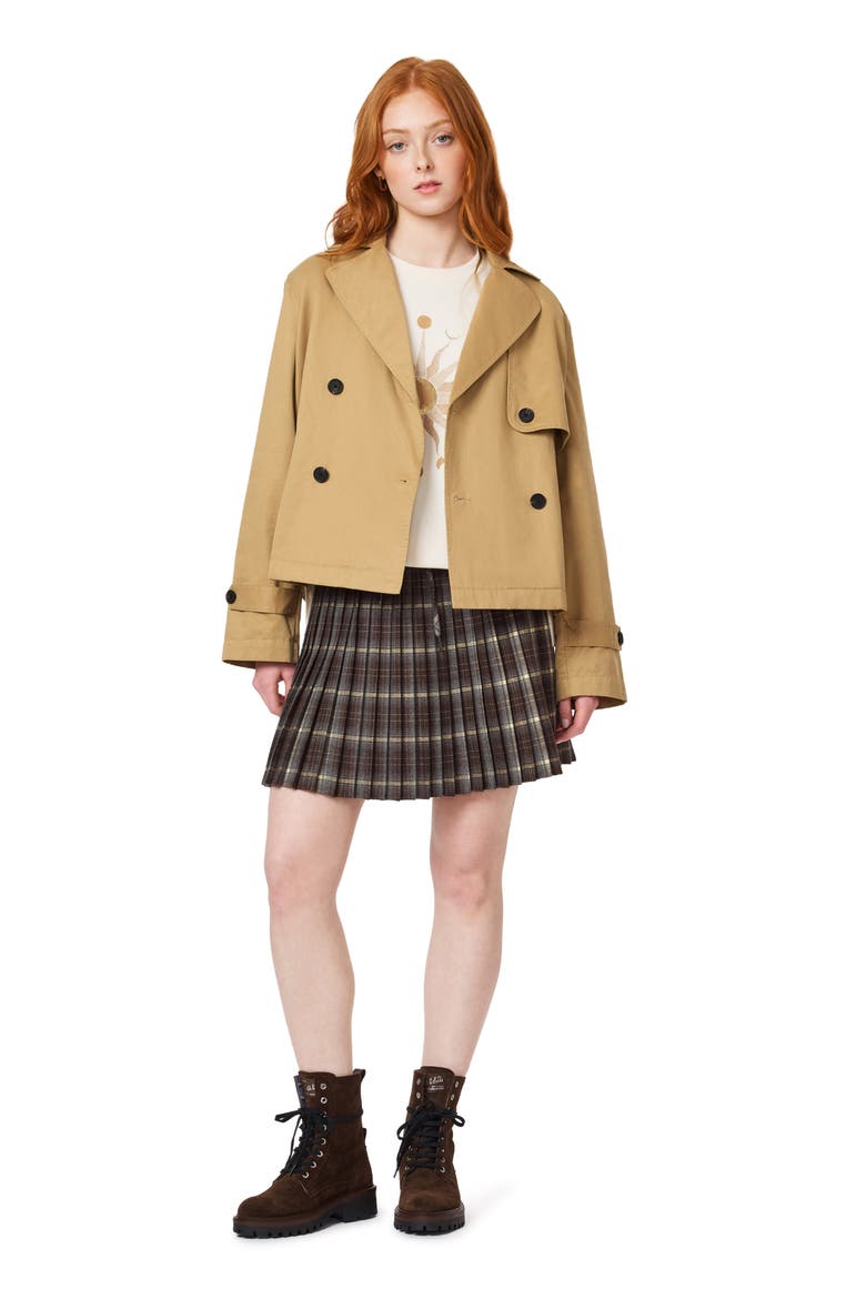 The Cropped Trench Jacket, Alternate, color, THRUSH