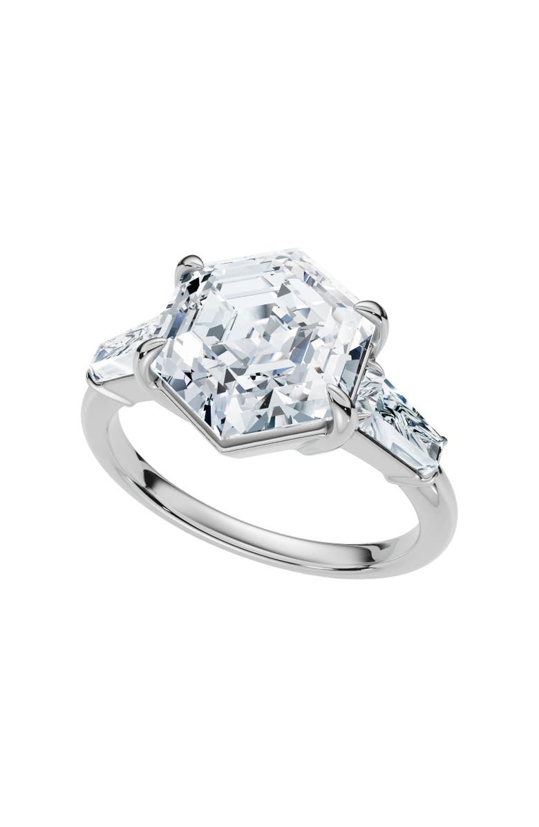 Bliss Diamond Certified 3.54Ct Hexagon Diamond Engagement Ring 14k Gold Lab Grown, Alternate, color, 