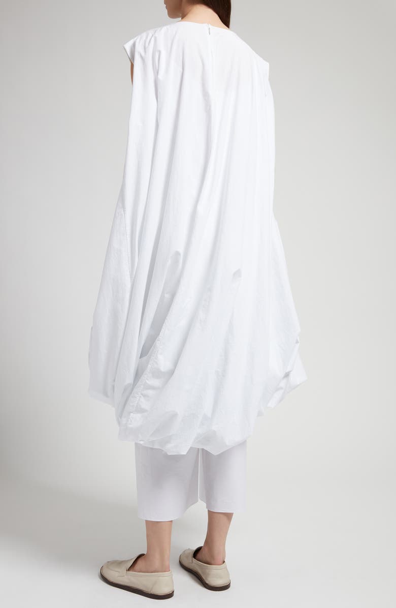The Row Tadao Bubble Hem Cotton Dress, Alternate, color,