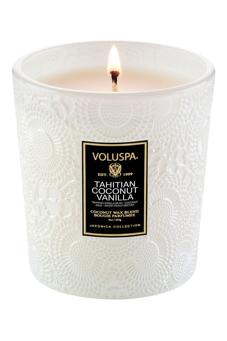 Tahitian Coconut Vanilla Classic Candle, Alternate, color, TAHITIAN COCONUT VANILLA