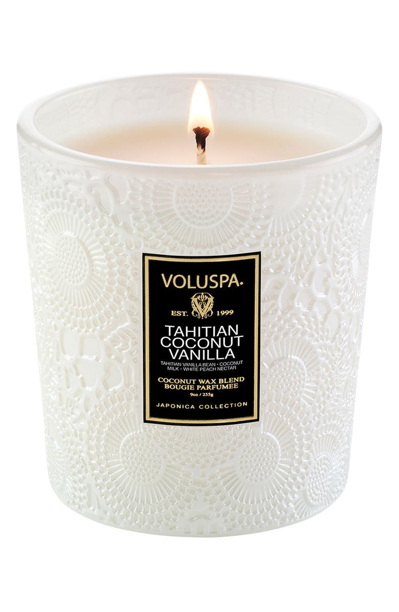Voluspa Tahitian Coconut Vanilla Classic Candle, Alternate, color, Tahitian Coconut Vanilla
