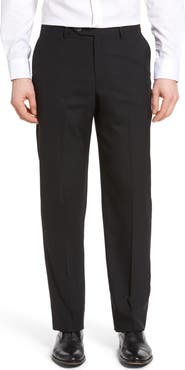 Berle Lightweight Plain Weave Flat Front Classic Fit Trousers