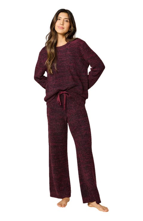 Heather Marshmallow Crew Neck Lounge Set
