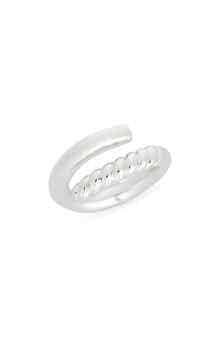 Demi Fine Textured Bypass Ring