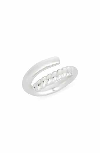 Demi Fine Textured Bypass Ring