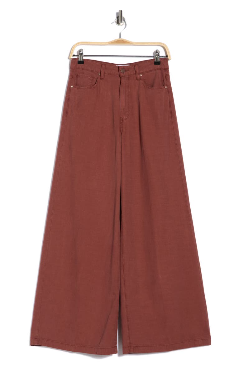 Lennie Wide Leg Jeans, Alternate, color, BRICKTONE