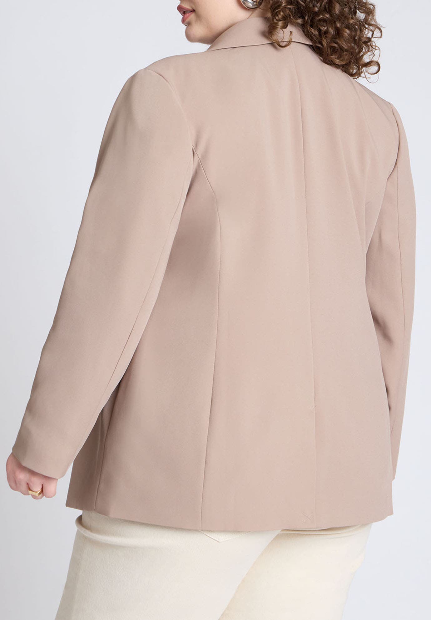 The Fluid Crepe Longline Blazer - image 2