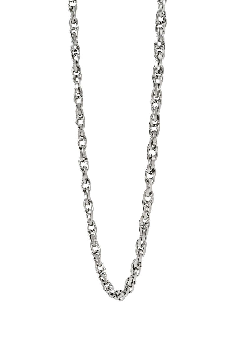 Men's Link Chain Necklace, Alternate, color, SILVER