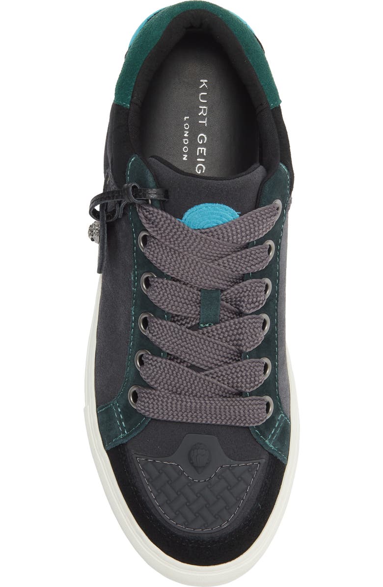 Kurt Geiger London Southbank Tag Sneaker, Alternate, color, Black/ Green