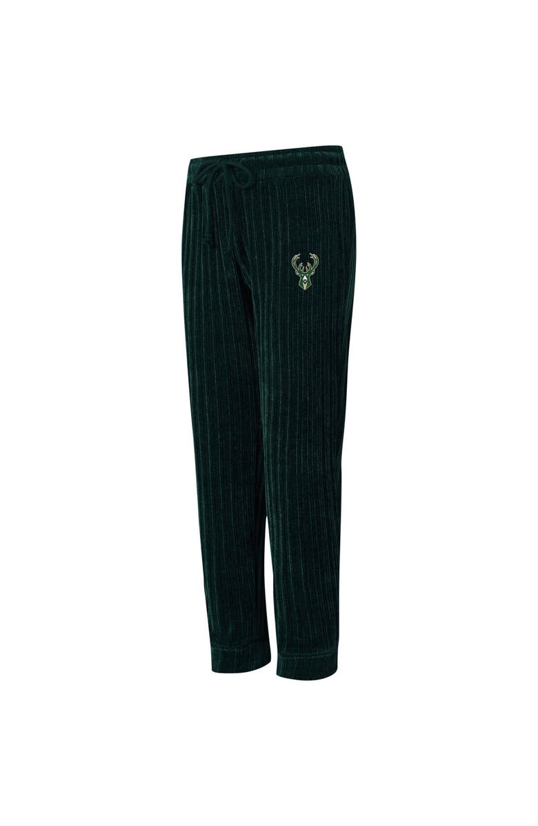 College Concepts Women's College Concepts Hunter Green Milwaukee Bucks Linger Pants, Main, color, Hunter Green